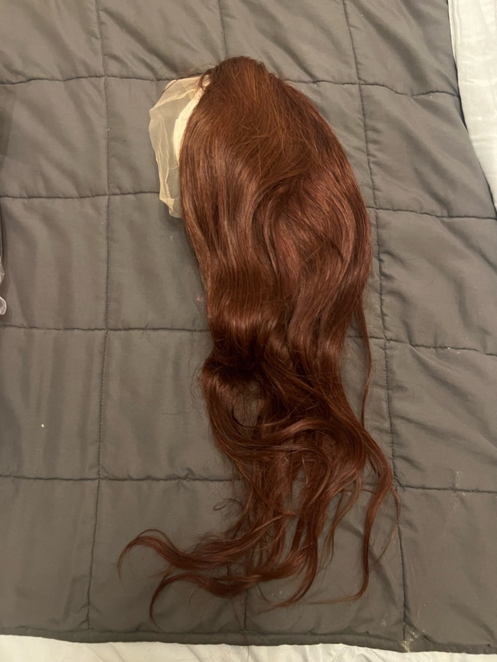 Lace Front Wig - Rich Auburn Brown Women’s 18in 13x4 Frontal 100% Human Hair Wog